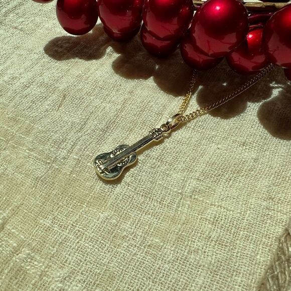 14k real gold cello pendant perfect gift cello real charm - Picture 5 of 5